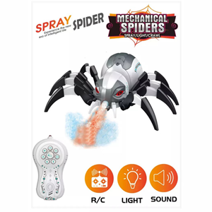 اسباب بازی ربات کنترلی مدل عنکبوت دودزا شارژی صدادار مدل 128A-30_اسباب بازی ربات